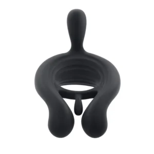 Playboy Pleasure Triple Play Vibrating Ring Black, 9 Modes, Remote Control