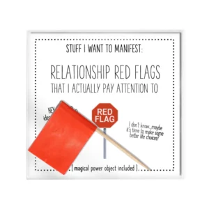 Warm Human Manifesting Token - Relationship Red Flags & Guidance Card