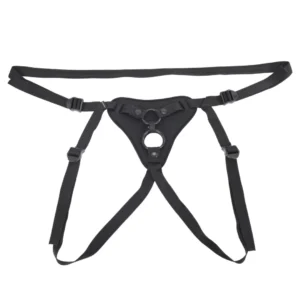 Sportsheets Dual Desires Adjustable Strap-On Harness Black