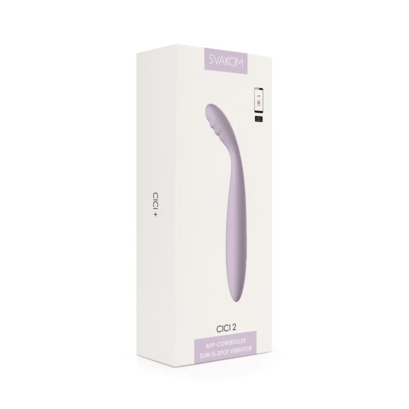Svakom Cici 2 Lavender Flexible Silicone Vibrator with Heating Function