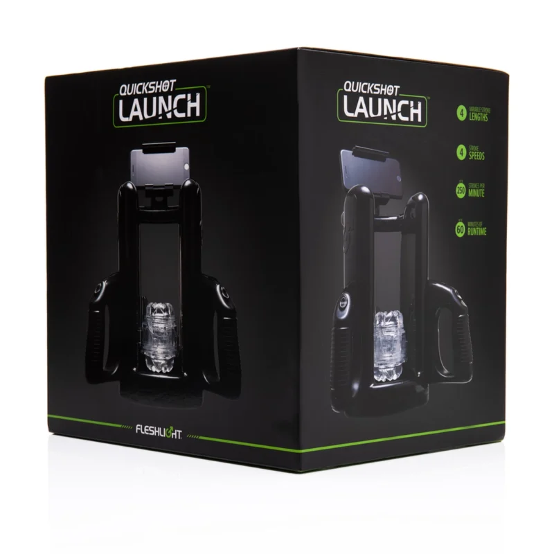 Fleshlight Quickshot Launch Black - Automated Intimate Device, 4 Modes