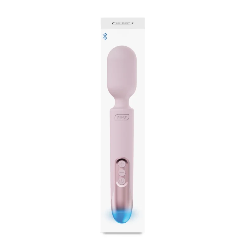 Kiiroo ProWand Pink - Intimate Wand Vibrator with LED Display, Silicone