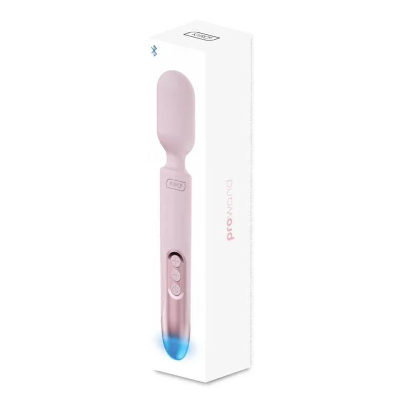 Kiiroo ProWand Pink - Intimate Wand Vibrator with LED Display, Silicone