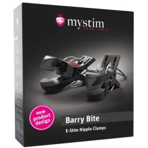 Mystim Barry Bite Electro-Stimulation 2-Pin Clamps Gold-Plated Contacts