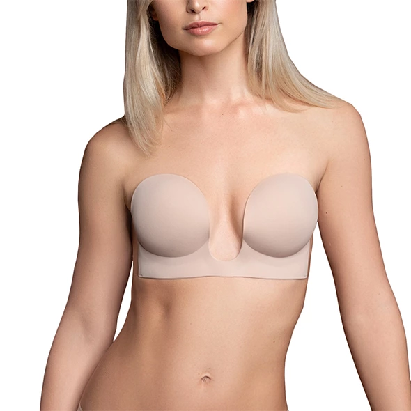 Bye Bra Seamless U-Style Bra Nude Cup B - Strapless & Backless Design