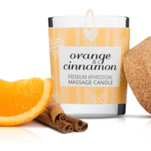 Magnetifico Candle Massage Oil 70ml with Pheromones - Orange & Cinnamon Aroma