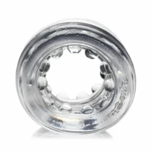 XR Brands Ball Stack Intimate Ring skaidrus TPE reguliuojamas