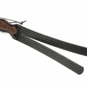 XR Brands Scottish Tawse Black - Vegan Leather Impact Tool, 45 cm