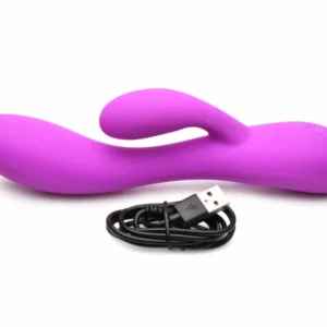 BANG! Flexible Dual Motor Rabbit Vibrator Purple 19.5cm Waterproof