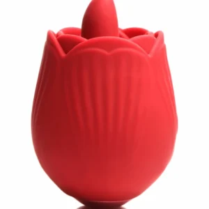 BLOOMGASM French Rose Red Intimate Stimulation Device 10 Modes Silicone