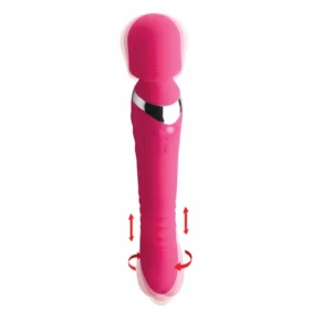 INMI Ultra Thrust-Her Silicone Wand Dual-Action Massager Pink 27.3cm