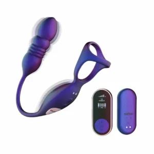 Hueman Deep Impact Dual-Action Silicone Intimate Ring Purple