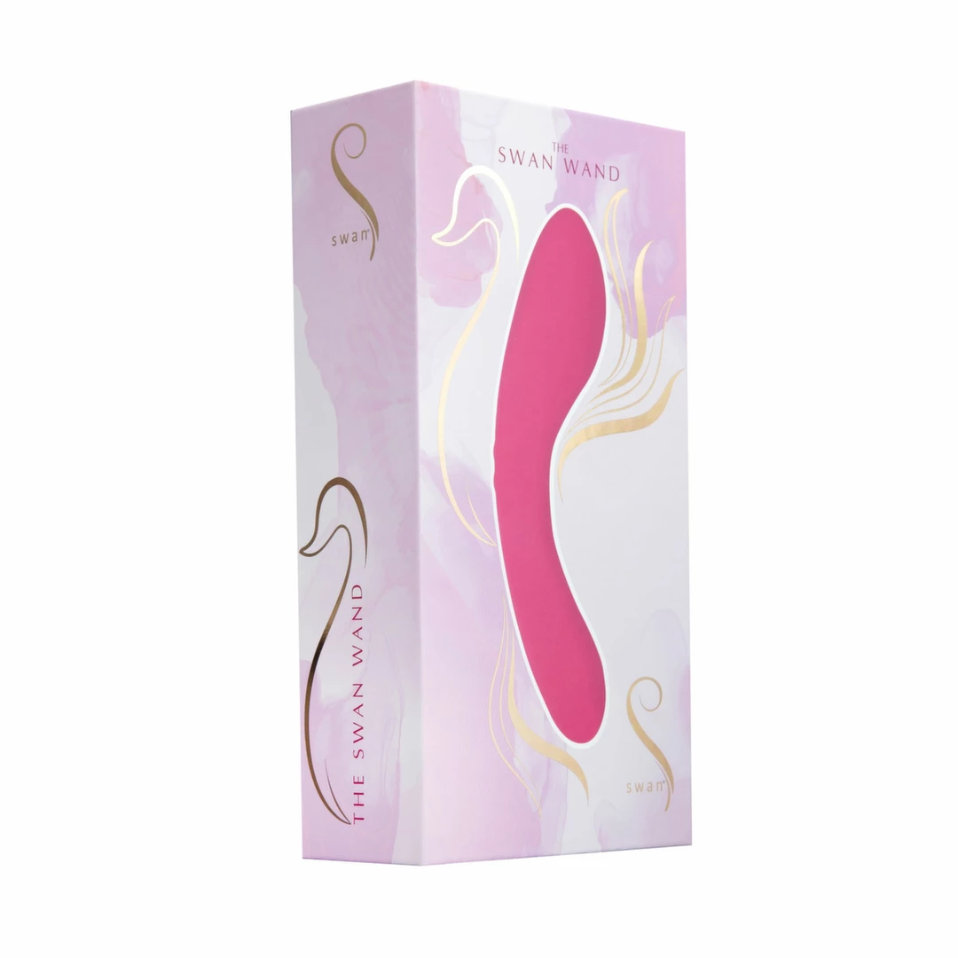 Swan Wand Intimate Massager Pink - Dual Motor, Waterproof, USB Rechargeable