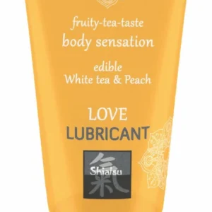 Love Lubricant Edible Gel White Tea & Peach Water-Based 100ml