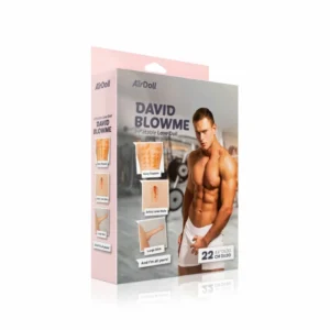 AirDoll David natūralaus dydžio modelis su pripučiama intymiąja sistema 22 cm