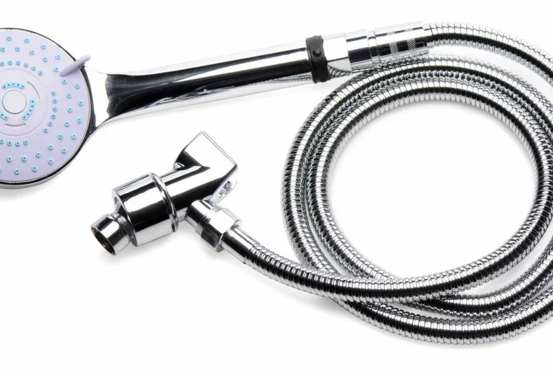 CleanStream Deluxe intymios higienos rinkinys 5 režimai, 144 cm žarna, sidabrinė
