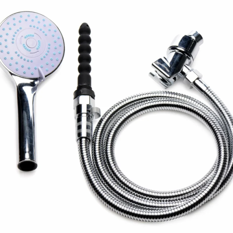 CleanStream Deluxe intymios higienos rinkinys 5 režimai, 144 cm žarna, sidabrinė