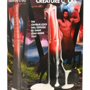 XR Brands Centaur Intimate Silicone Machine Black/Red 100ml with Suction Cup