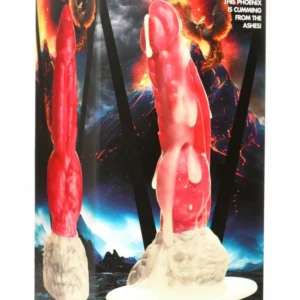 XR Brands Resurrector Phoenix Silicone Intimate Device raudona/balta 22cm