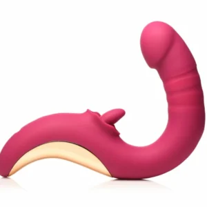 XR Brands Tease & Please Dual-Motion Pink Intimate Device, USB, silikonas
