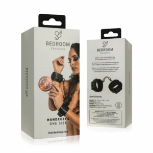 SINNER GEAR Faux Leather Adjustable Handcuffs Black 18-28cm