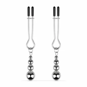 Bedroom Fantasies Silver Adjustable Pressure Nipple Clamp Set