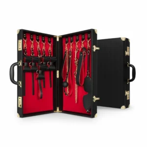 Bedroom Fantasies Locker Collection 11-Piece PU Leather Bondage Set