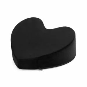 Bedroom Fantasies Heart-Shaped Positioning Pillow Black Soft Support