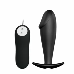 Svakom Primo Silicone Vibrating Plug with Wireless Remote, Black, Small