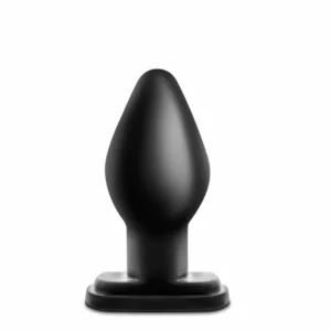 Skaistalai Naujienos Anal Adventures XL Plug Black Silicone Didelis dydis
