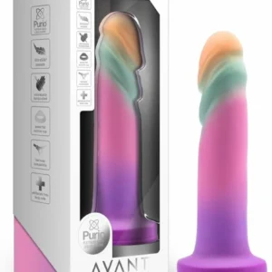 Blush Avant Sunrise Gaze modelis, 19 cm, skystas silikonas, siurbtukas, daugiaspalvis