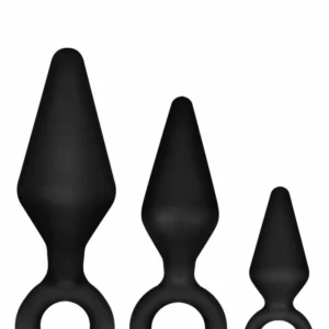 Blush Novelties Anal Adventures Platinum Silicone Plug Set 3 Sizes