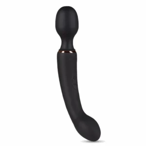 Lush Gia Dual Motor Vibrator Juodas silikonas su lanksčiu dizainu