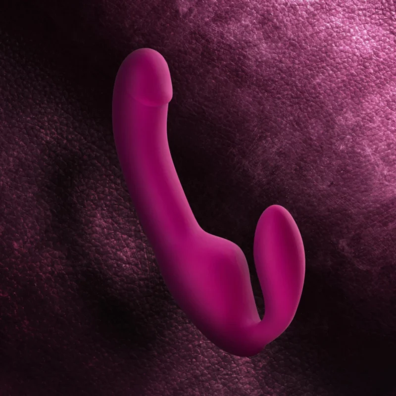 Skaistalai Temptasia Estella Vibrating Strapless System rožinis silikonas 20cm