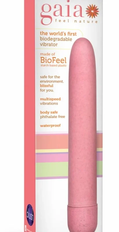 Skaistalai Gaia Eco Intimate Device Pink Bioplastic Multi-Speed ​​18 cm
