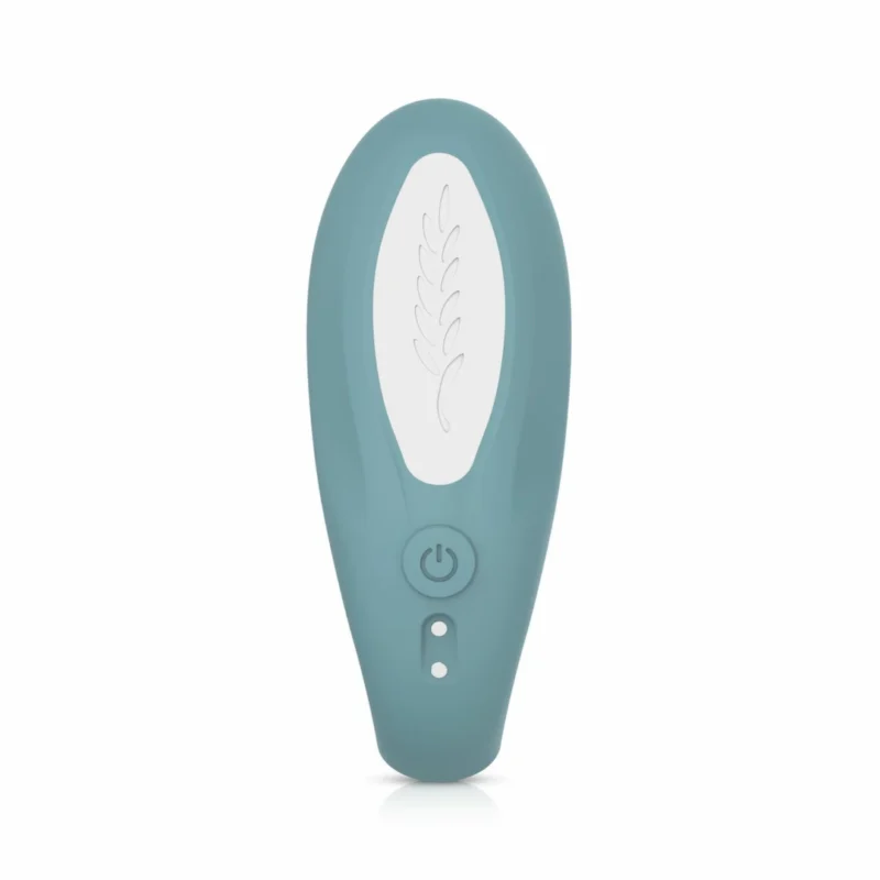 Bloom Jasmine C formos vibratorius Green – minkštas silikonas, valdomas perbraukimu