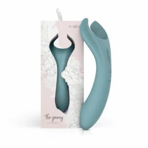 Bloom Peony Dual-Sided Couple Vibrator Green Silicone Waterproof