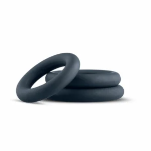 Boners Silicone Ring Set Grey 3 Sizes Flexible Skin-Friendly Material