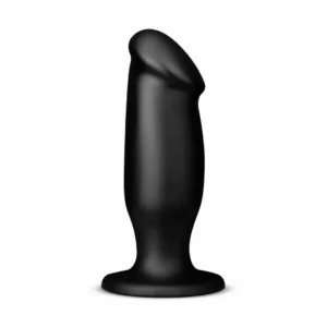 BUTTR AH-1 Cobra Intimate Plug PVC juodas 15 cm su saugiu pagrindu