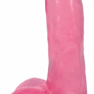 TOYJOY Cherry Ice 15 cm skaidrus intymus prietaisas su siurbimo taurele