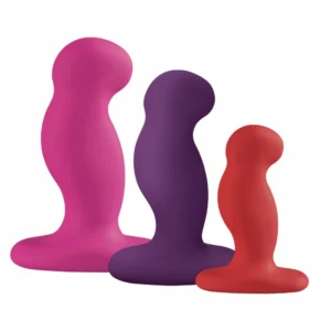 Nexus G-Play Plus Trio Set - 3-Size Silicone Intimate Vibrators, Black
