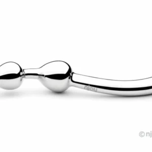 Njoy Fun Wand Stainless Steel Dual-Ended Intimate Massager Silver