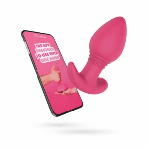 EasyConnect Axel Pink App-Controlled Vibrating Anal Device, Silicone