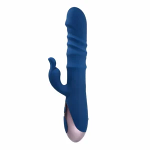 Evolved The Ringer Rabbit Dual-Action Vibrator Royal Blue Silicone USB