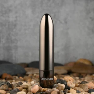Evolved Real Simple Mini Bullet Vibrator Black Chrome USB Rechargeable