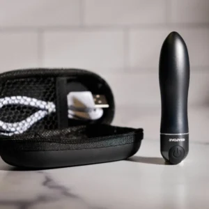 Evolved Travel Gasm Compact Bullet Vibrator Black Waterproof USB