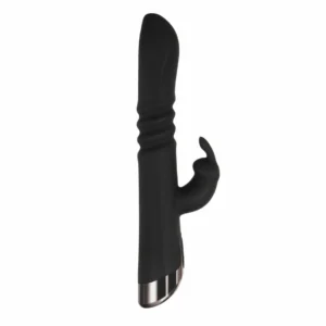Evolved Rapid Rabbit Black Intimate Thrusting & Vibration Device