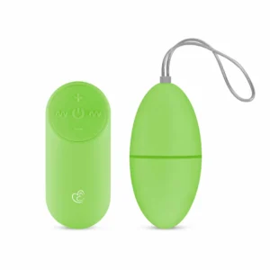 EasyToys Vibrating Egg Green - Wireless Remote, 10 Modes, Compact Design
