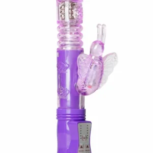 Easytoys Vibe Purple Butterfly Multi-Speed Silicone Vibrator Waterproof