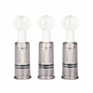 EasyToys Stimulation Set 3pcs - Adjustable Vacuum Suction Cups Transparent